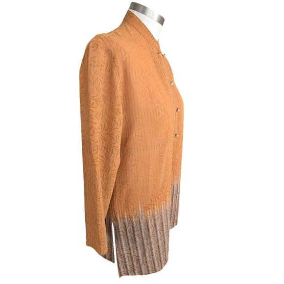 Gianni Lo Giadice Milano Sz 40 Long Sleeve Textured Jacket Button Closure HS163 - Picture 10 of 13